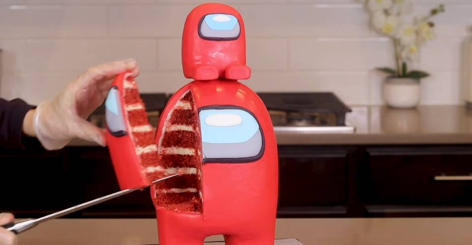 Among Us Crewmate & Pet Turned Into A Delicious Cake Among Us Crewmate & Pet Turned Into A Delicious Cake